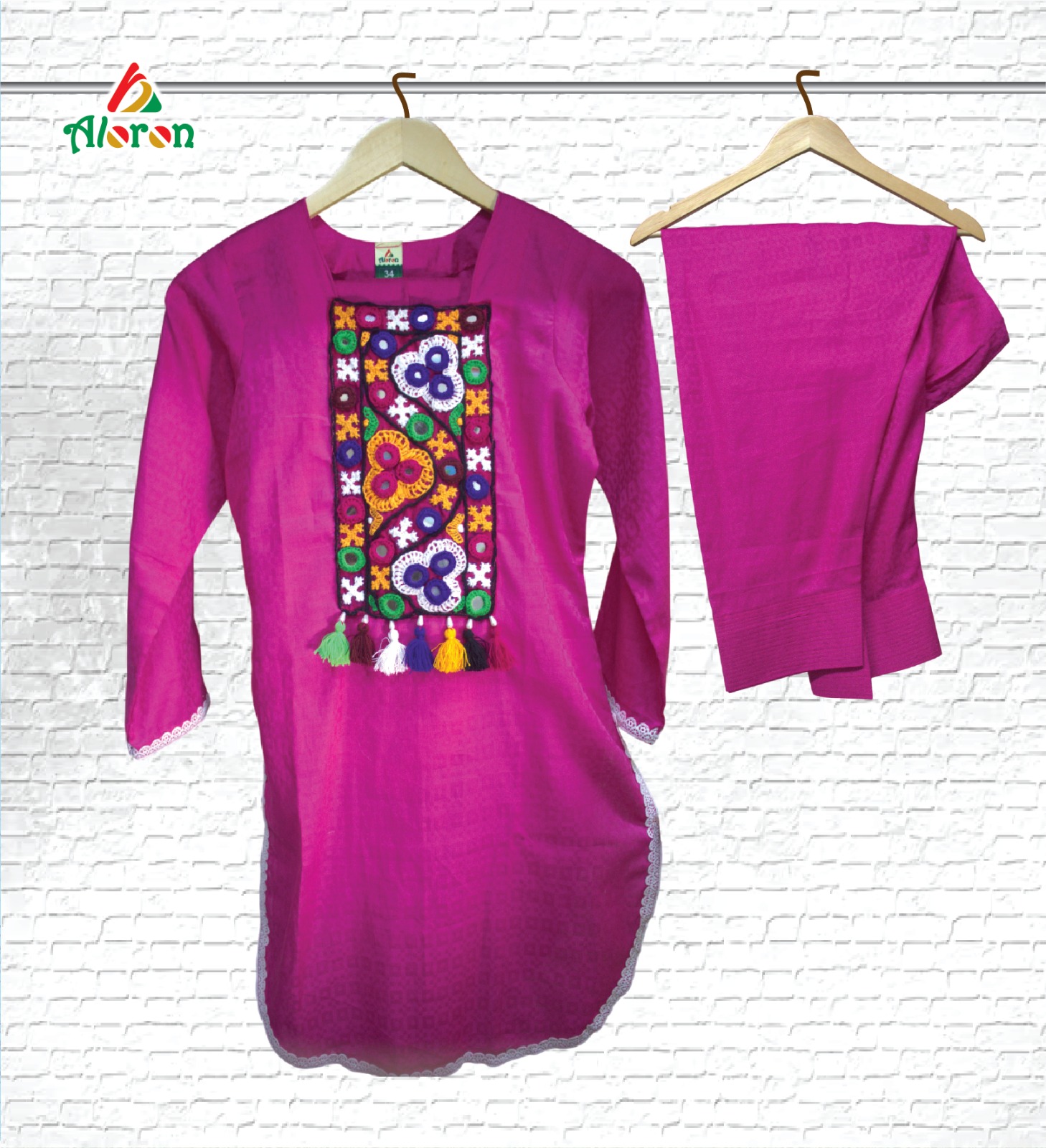 Rajasthani banjara kurti with pharsi shalwar ( Code: B102)